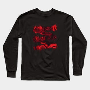 Lines of Roses Long Sleeve T-Shirt